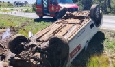 Capotamento mobiliza bombeiros na BR-282