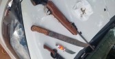 Dois homens são presos com armas de fogo e chassi do carro adulterado no Oeste de SC