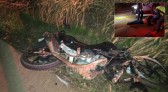Motociclista fica gravemente ferido após colisão entre carro e moto na BR-163