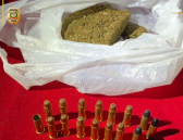 Polícia Civil e Militar apreendem drogas e munições durante operação