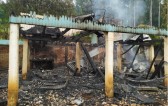 Incêndio destrói residência de madeira em Piratuba