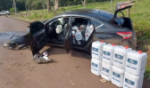 Polícia apreende 800 litros de agrotóxico perigoso após acidente