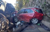 Acidente entre carretas e carros deixa quatro pessoas gravemente feridas em SC