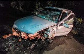 Colisão entre veículos deixa motorista ferido em SMOeste