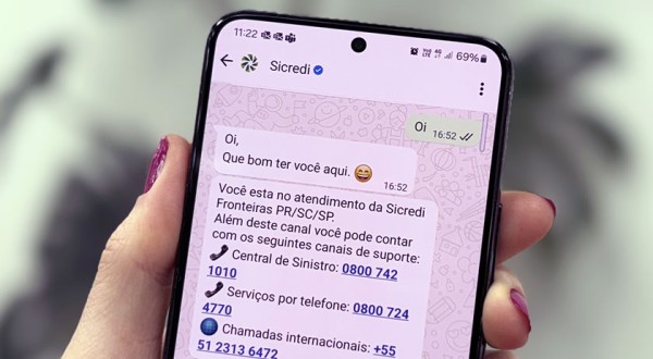 Sicredi Fronteiras centraliza atendimento pelo WhatsApp em número oficial para reforçar segurança dos associados