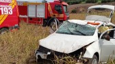 Motorista fica ferido após capotamento na SC-305