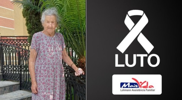 Comunicamos o falecimento de Luiza Olivia Schermann