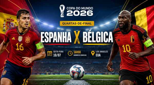 Espanha e Bélgica duelam por vaga na semifinal da Copa do Mundo