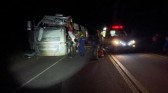 Colisão envolvendo dois caminhões bloqueia BR-282 entre São Miguel do Oeste e Maravilha