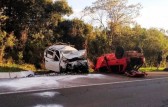 Três pessoas morrem em colisão frontal na BR-282