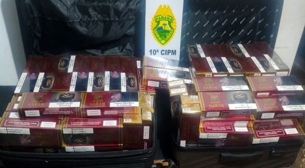 ROTAM apreende carga de cigarros contrabandeados