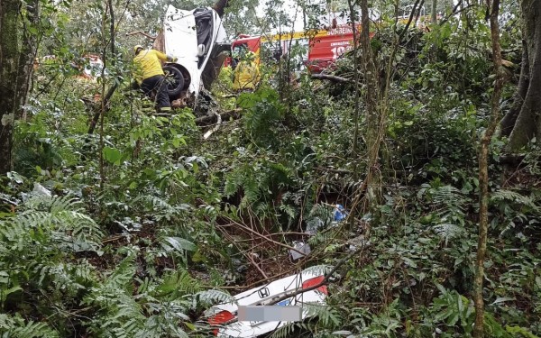Jovem morre após veículo sair da pista e colidir em árvore na BR-282