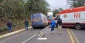 Colisão entre cinco veículos deixa um morto e interdita a BR-282