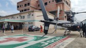 Menina de 3 anos é atingida na cabeça por retroescavadeira