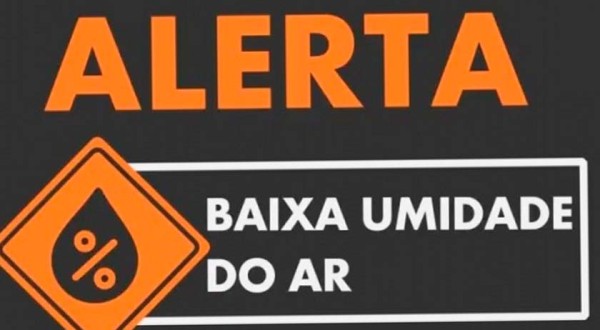 SC tem alerta de baixa umidade que pode causar dores de cabeça e desidratação