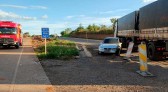 Colisão entre Carro e Carreta é Registrado na BR 163