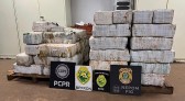 Embarcação carregada com 1 tonelada de maconha é apreendida em Santa Helena