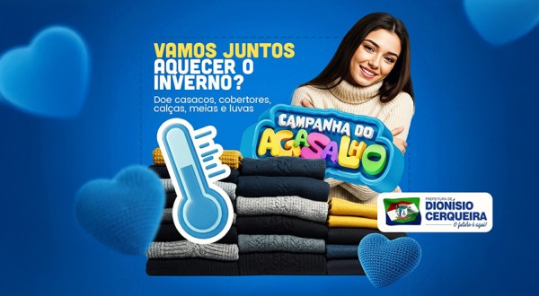Campanha do Agasalho mobiliza doações para ajudar famílias no inverno