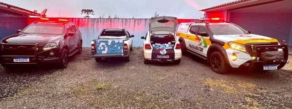 Polícia encontra cigarro estrangeiro em carros e motel desativado