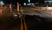 Homem morre em colisão entre caminhão e moto na PR281