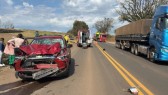 Grave acidente na BR-282 deixa um morto e um ferido em estado grave