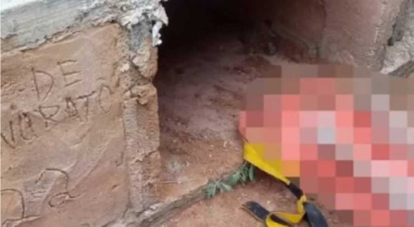 Coveiro vê cimento fresco e descobre mulher enterrada viva em Cemitério de MG