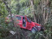 Duas pessoas ficam feridas após carros cair em ribanceira no município de Caibi