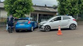 Mulher fica ferida em colisão registrada no Bairro Nossa Senhora Aparecida