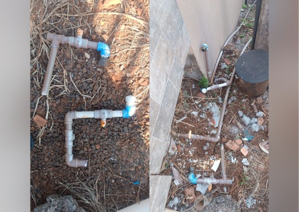 Idoso é detido por fazer “gato” no sistema de abastecimento de água
