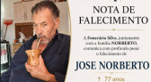 Comunicamos o falecimento de Jose Norberto