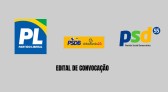 Partidos PL / PSDB Cidadania / PSD convocam a todos para convenção partidária