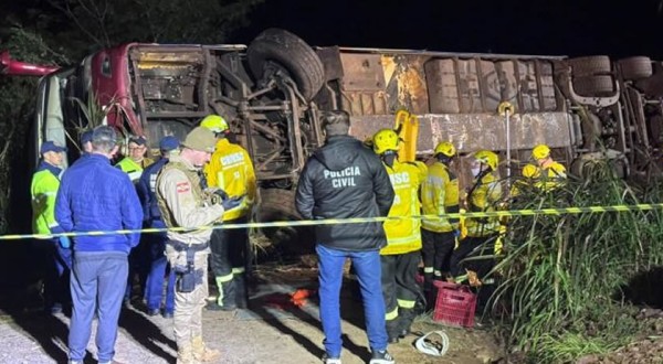 Identificadas vítimas fatais de acidente com ônibus paraguaio