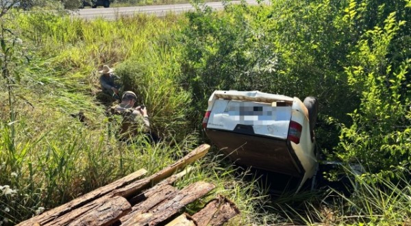 Homem fica ferido em acidente na BR-282