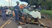Dois ex-prefeitos morrem em acidente entre carro e caminhão na PR-567