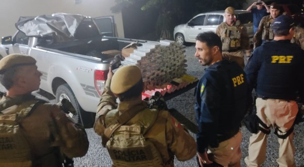 PRF e PM apreendem R$ 20,5 milhões em cocaína em Jaraguá do Sul