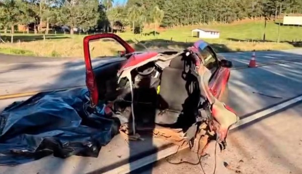 Impacto devastador na rodovia deixa vítima fatal