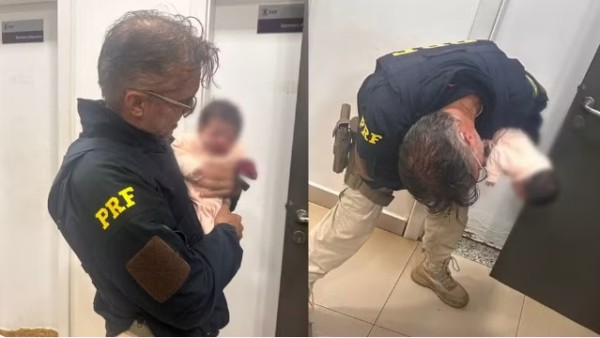 Policial salva recém-nascido engasgado após família percorrer 10 km no Paraná