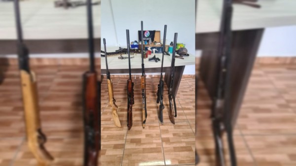 Polícia Militar recupera armas em Cunha Porã