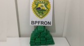 BPFRON apreende 17,3 kg de maconha