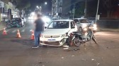 Acidente de trânsito deixa jovem ferido