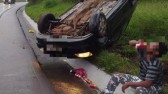 Motorista dirige embriagado pela contramão e acaba preso na BR-282