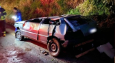 Jovem sobrevive após carro ser achatado em acidente em SC
