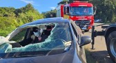 Embriagado, motorista perde controle de veículo e cai em barranco às margens da BR 282, em SMOeste