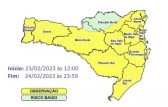 Mudança no tempo traz temporais e enxurradas a SC nesta quinta-feira; veja regiões