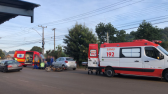 Colisão entre carro e moto deixam homem ferido na Avenida Euclides da Cunha