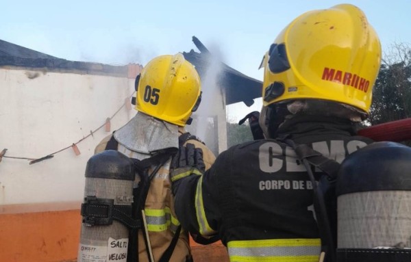 Bombeiros combatem incêndio em chiqueirão e salvam cerca de 1,7 mil leitões