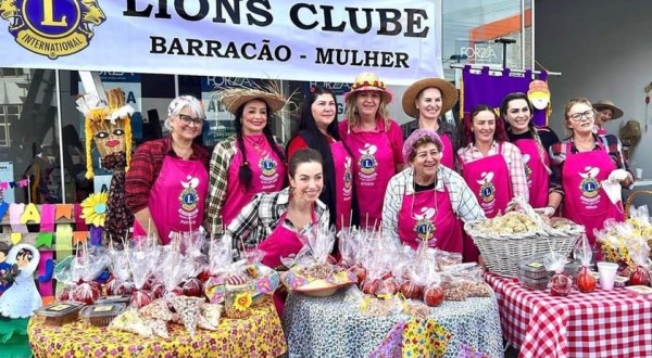 Barraca de São João do Lions Club Barracão Mulher foi um sucesso