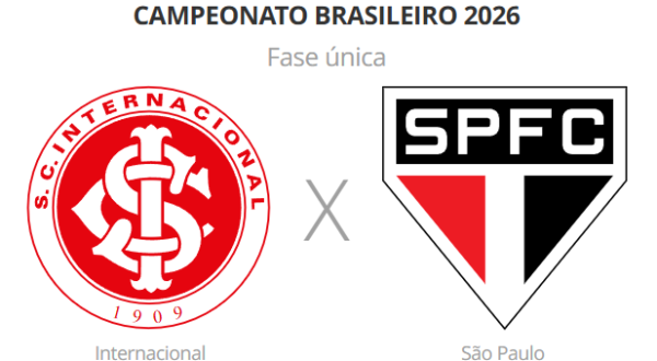 Internacional x São Paulo: onde assistir, horário e prováveis escalações