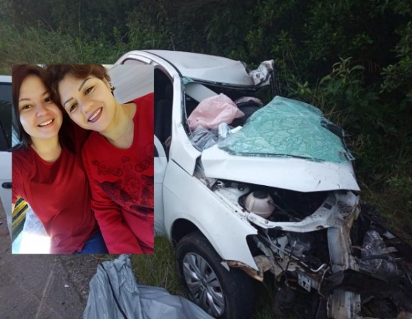 Mãe e filha de São Miguel do Oeste morrem em colisão na BR-282