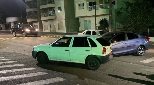 Colisão Lateral  envolvendo dois veículos é registrada na BR-163